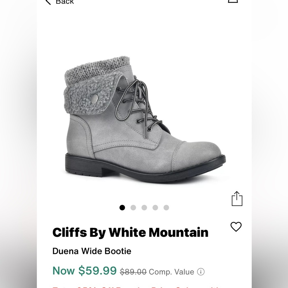 Gray Women's Ankle Boots